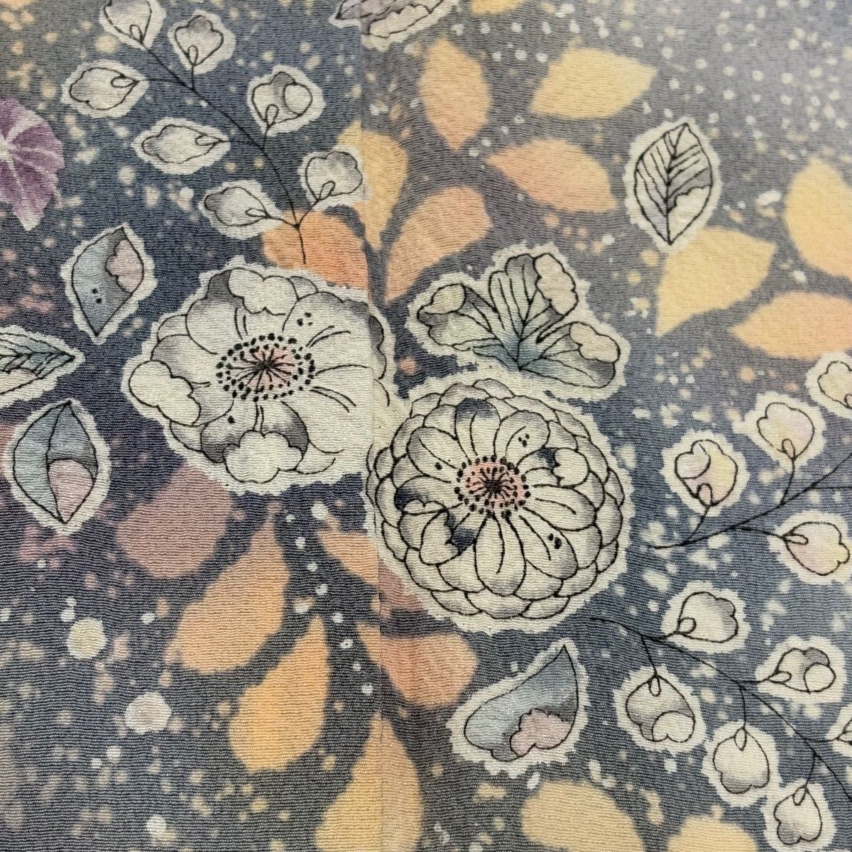 付下げ 身丈163.5cm 裄丈65cm M 袷 翠山工房 やまと 落款 辻が花