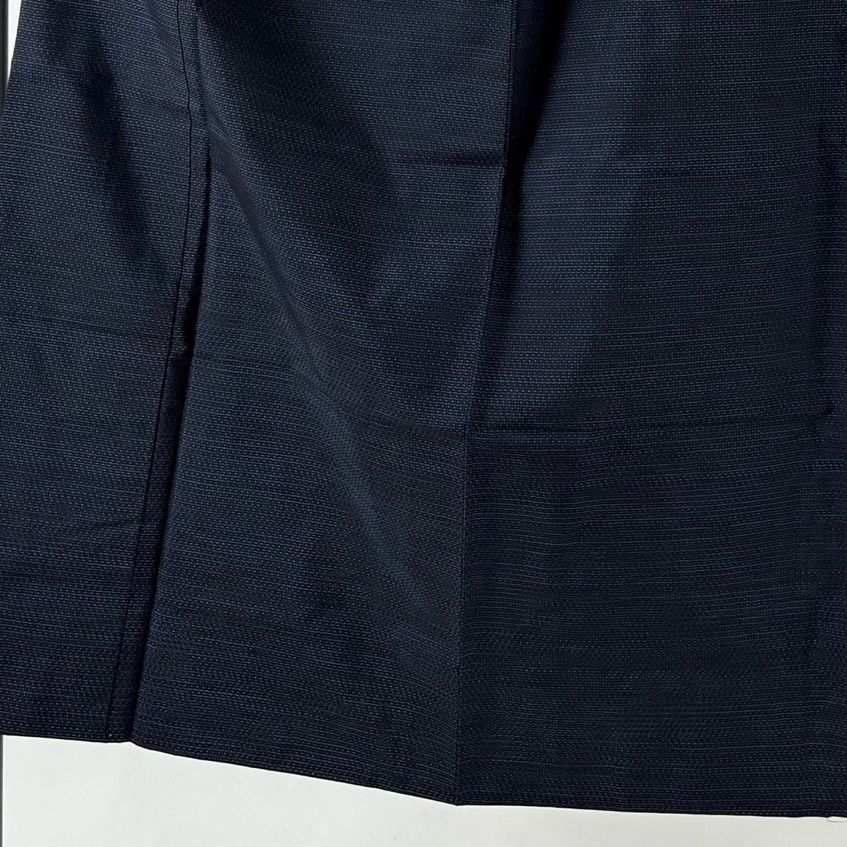 男着物 身丈147 cm 裄丈66 5 L 袷 幾何学 紺色 正絹 秀品
