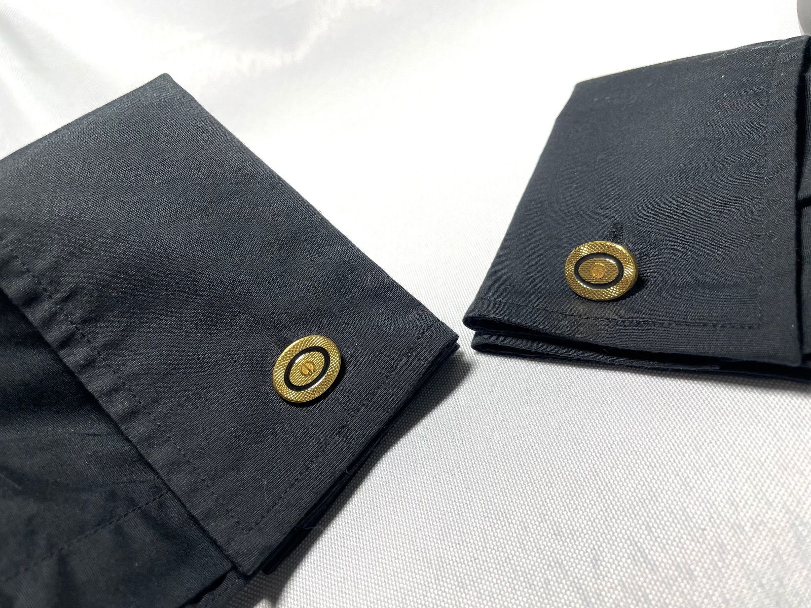 dunhill ダンヒル dロゴ＆パターンライン ブラック＆ゴールド