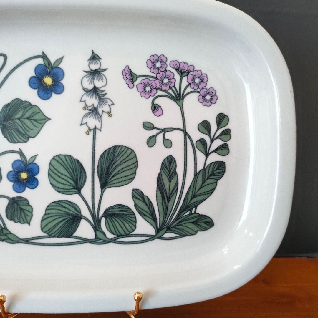 希少品☆アラビア ARABIA フローラ 角皿 プラター エステリ・トムラ 美