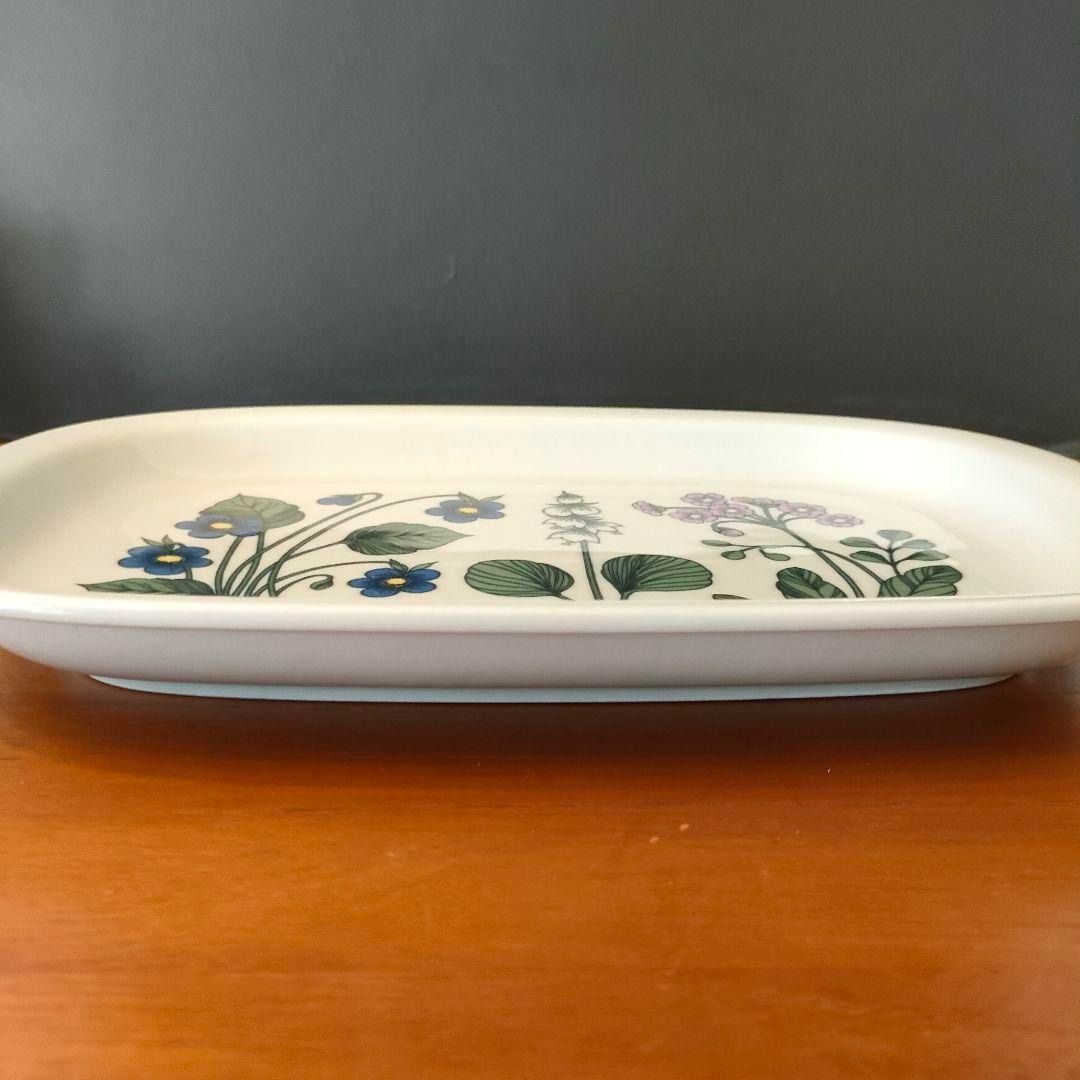 希少品☆アラビア ARABIA フローラ 角皿 プラター エステリ・トムラ 美