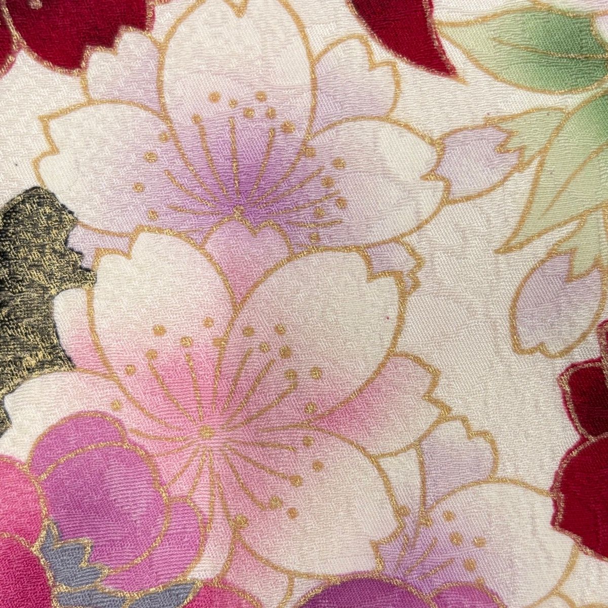 上腕二頭筋 (浅葱色 桜柄 振袖 身丈167) 上腕二頭筋 (浅葱色 桜柄 振袖