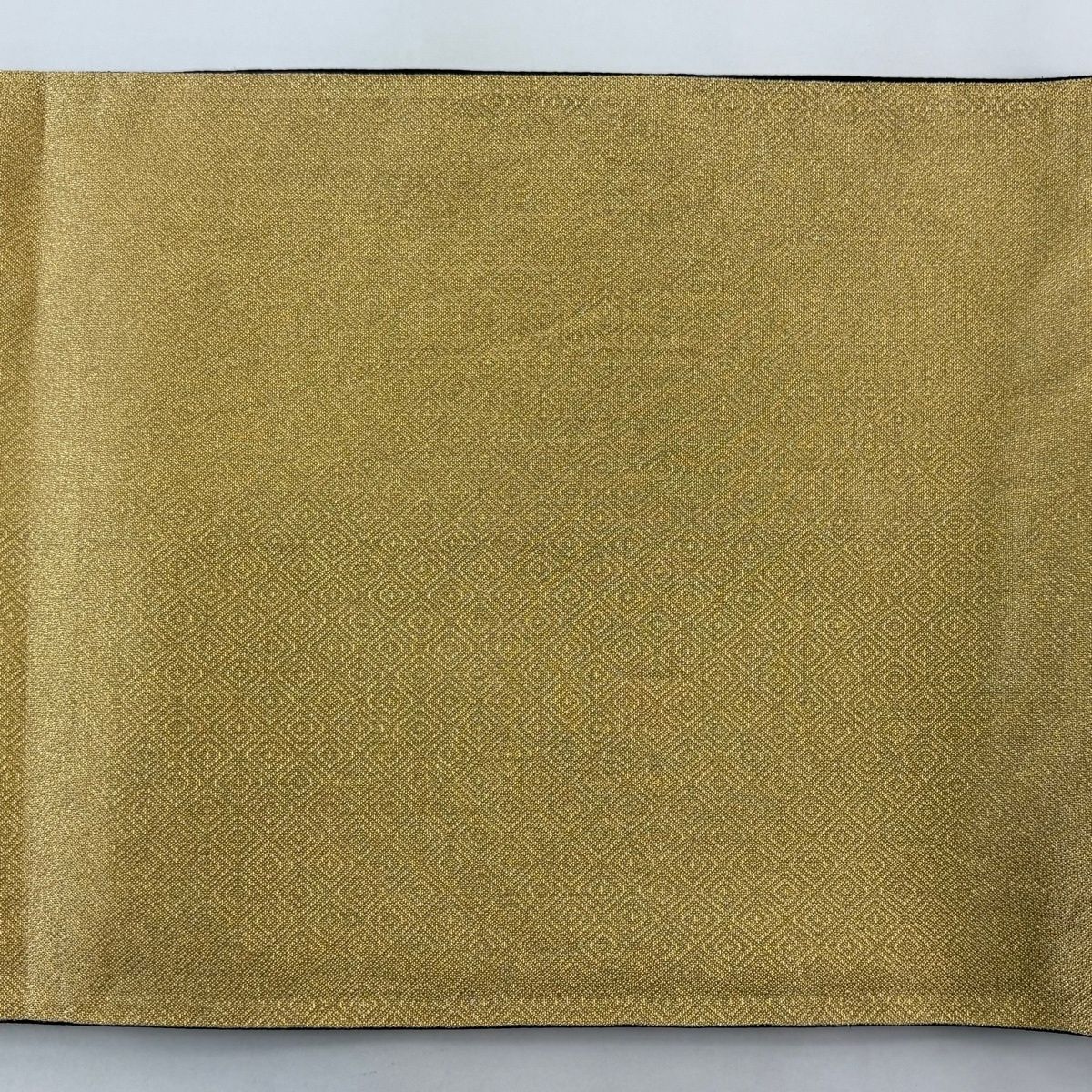 美品】 袋帯 秀品 桜 花びら 刺繍 金糸 金色 六通 正絹 【中古