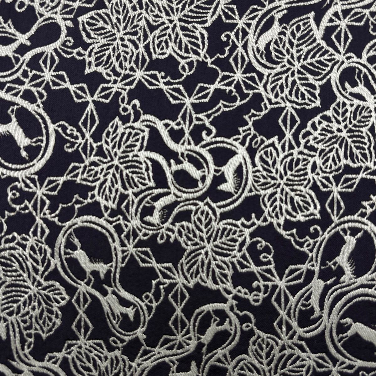 美品】 袋帯 秀品 人間国宝 南部芳松 落款 動物 瓢箪 箔 濃紫 全通