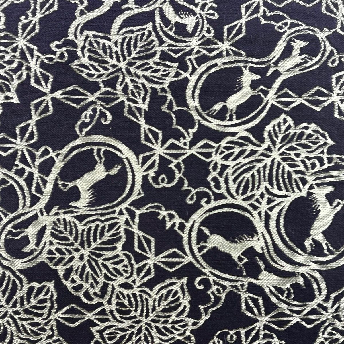 美品】 袋帯 秀品 人間国宝 南部芳松 落款 動物 瓢箪 箔 濃紫 全通