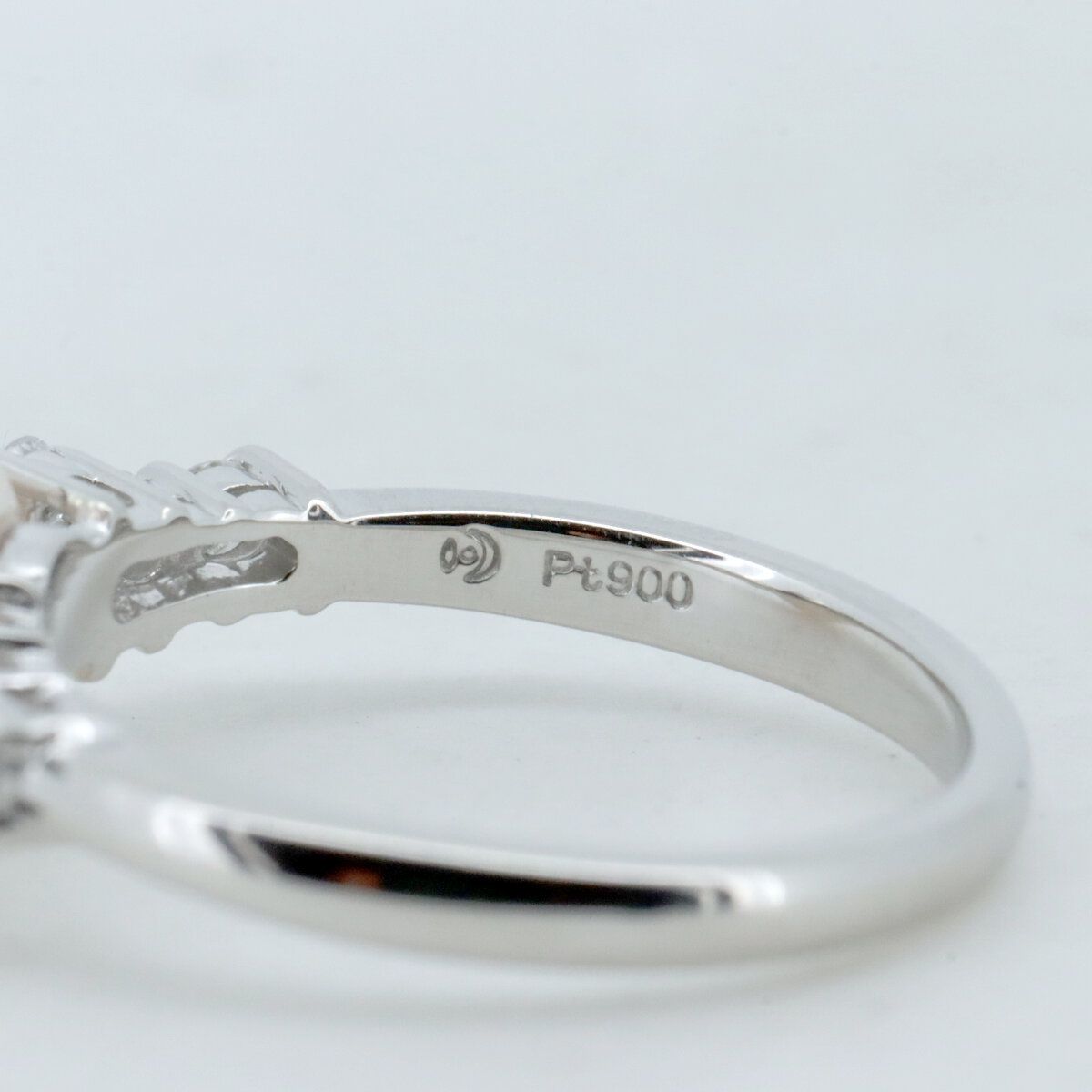 タサキ パールダイヤモンド リング 指輪 12号 8.5ミリ 0.28ct Pt900