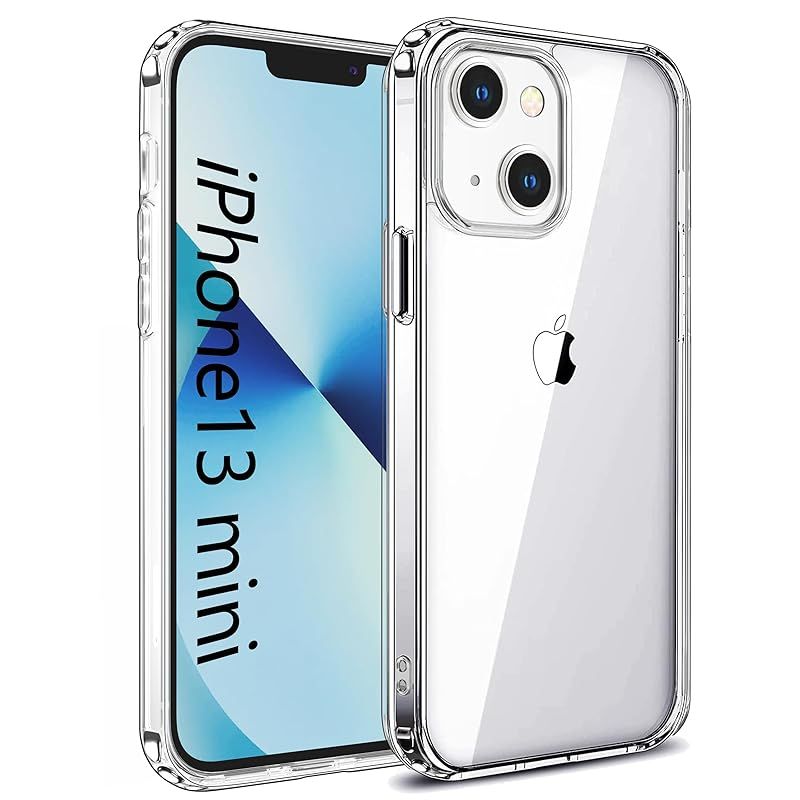 DIFAYA】For iPhone13 mini ケース クリア TPU+PC 黄ばみにくい 耐黄変