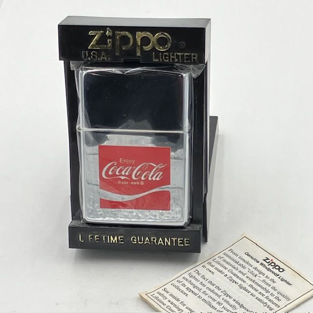 Zippo Coca-Cola 未使用　オイルなし ZIPPO ジッポー ビンテージ 1996年 未使用 Coca-Cola Brand Collection