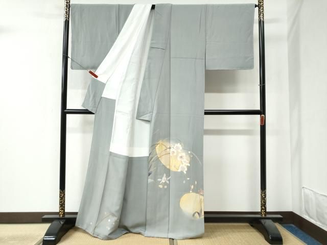 平和屋着物 豪華色留袖 駒刺繍 胡蝶蘭 金彩 正絹 yc