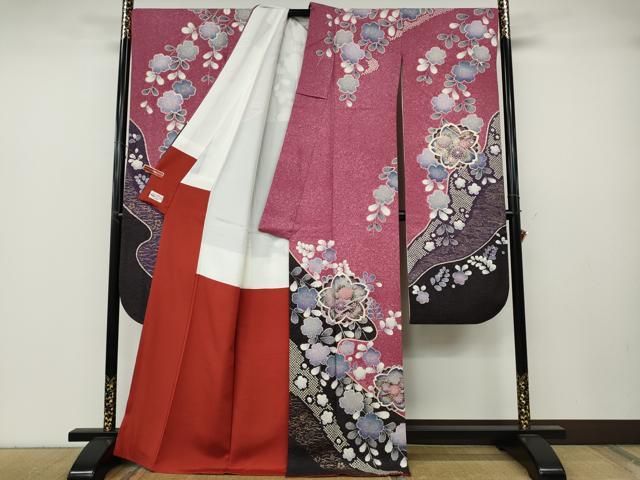 平和屋着物 豪華振袖 枝垂れ花文 金彩 やまと誂製 正絹 ut