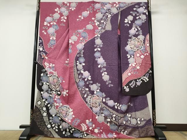 平和屋着物 豪華振袖 枝垂れ花文 金彩 やまと誂製 正絹 ut