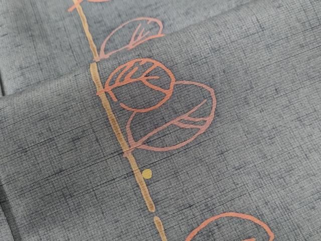 平和屋着物○上質な小紋 紬地 枝葉文 正絹 逸品 CAAZ3766yc - メルカリ