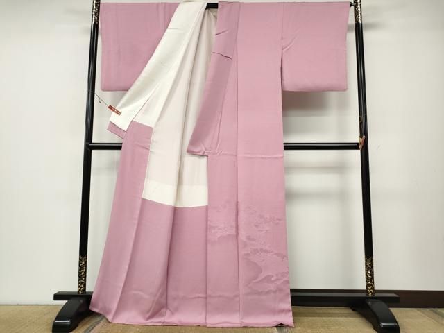 平和屋着物 豪華色留袖 雲取り絵巻花地紋 鴇色 正絹 ut