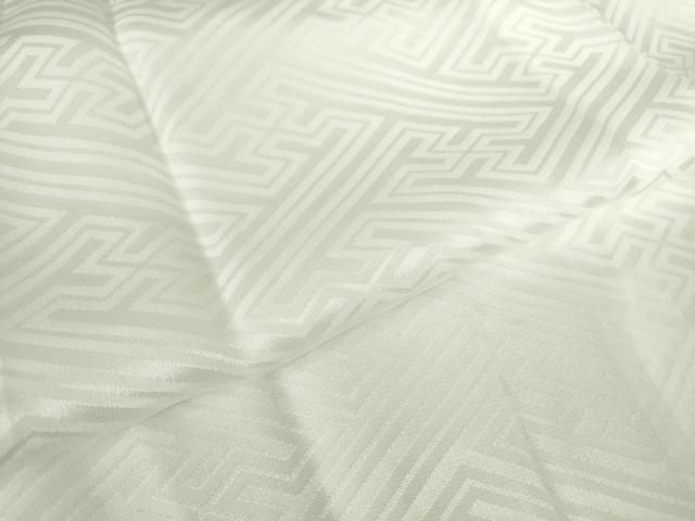 平和屋着物○長襦袢 無双仕立て 紗綾型地紋 白色 正絹 逸品 DAAY9536az