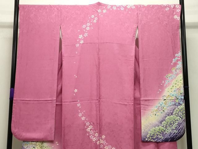平和屋着物 豪華振袖 駒刺繍 辻が花 暈し染め 金彩 正絹 gh