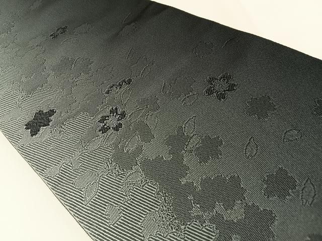 平和屋着物 両面 半幅帯 桜吹雪 hj