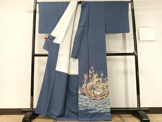 平和屋着物 本加賀友禅作家 東藤岳 色留袖 宝船 正絹 vp