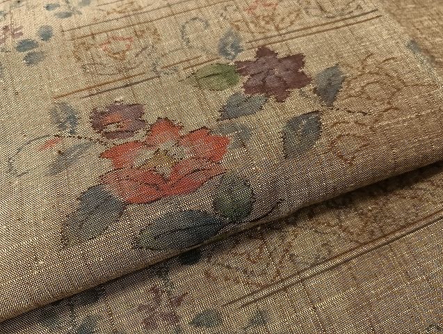 平和屋着物○小千谷紬 花唐草文 正絹 逸品 未使用 CABA4643vp - メルカリ