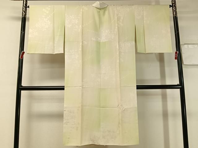 平和屋着物 長襦袢 袷 舞花地紋 暈し染め 正絹 vp