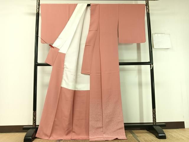 平和屋着物 人間国宝 羽田登喜男 色留袖 たたき染め ロング丈 正絹 vp