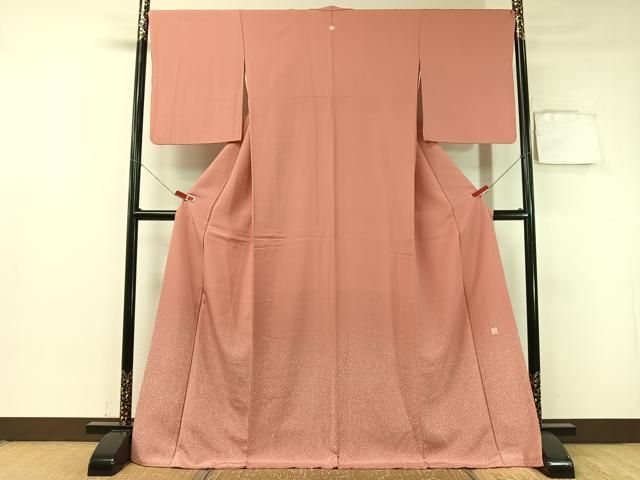 平和屋着物 人間国宝 羽田登喜男 色留袖 たたき染め ロング丈 正絹 vp