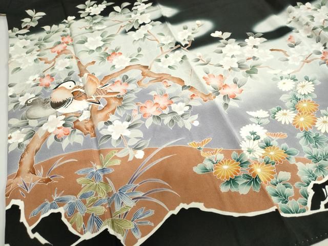 花鳥文 暈し染め