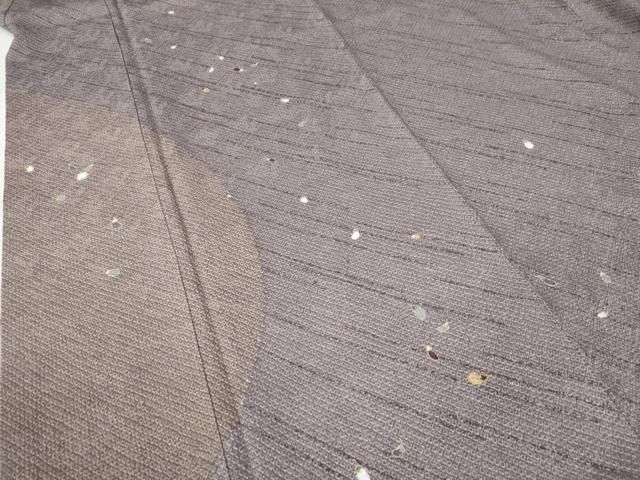 平和屋着物○訪問着 総絞り 刺繍 成り物 茄子 金彩 正絹 逸品