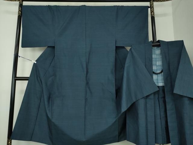 平和屋着物 男性 本場大島紬 アンサンブル 亀甲柄 正絹 ps