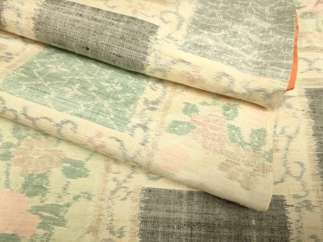 平和屋着物○小千谷紬 色紙花文 正絹 逸品 未使用 DAAZ5263du - メルカリ