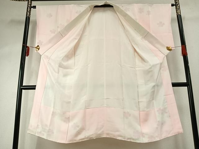 平和屋着物 長襦袢 袷 舞花文 銀彩 正絹 fy