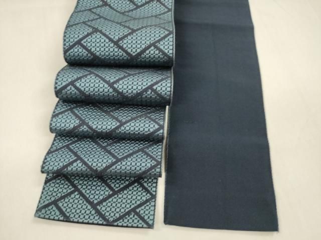 平和屋着物 男性 本場筑前博多織 角帯 檜垣文 正絹 cm