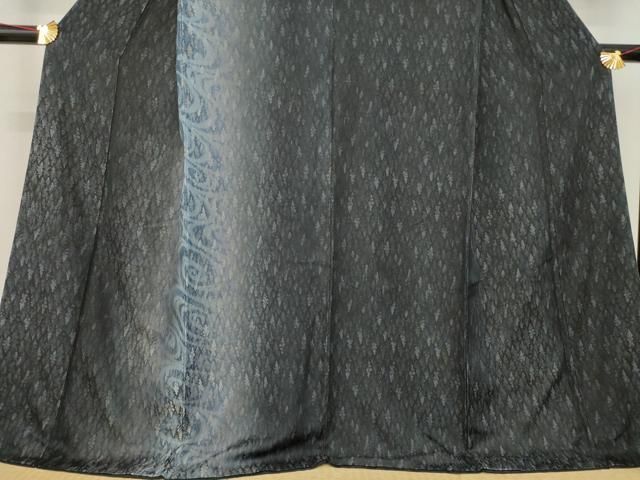 平和屋着物○染織界の匠 村松祥三 彩﨟紙染 訪問着 お召地 樹林文 流水