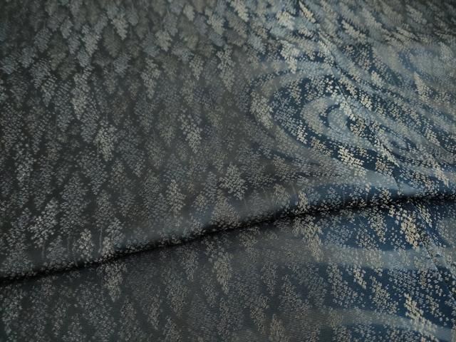 平和屋着物○染織界の匠 村松祥三 彩﨟紙染 訪問着 お召地 樹林文 流水