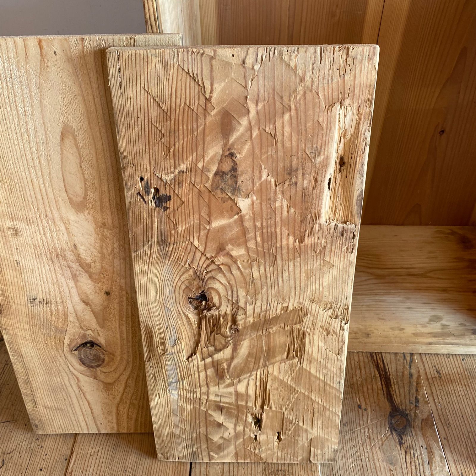 アンティーク 仕切り棚 チェスト 食器棚 書類棚 無垢材 無塗装 y329