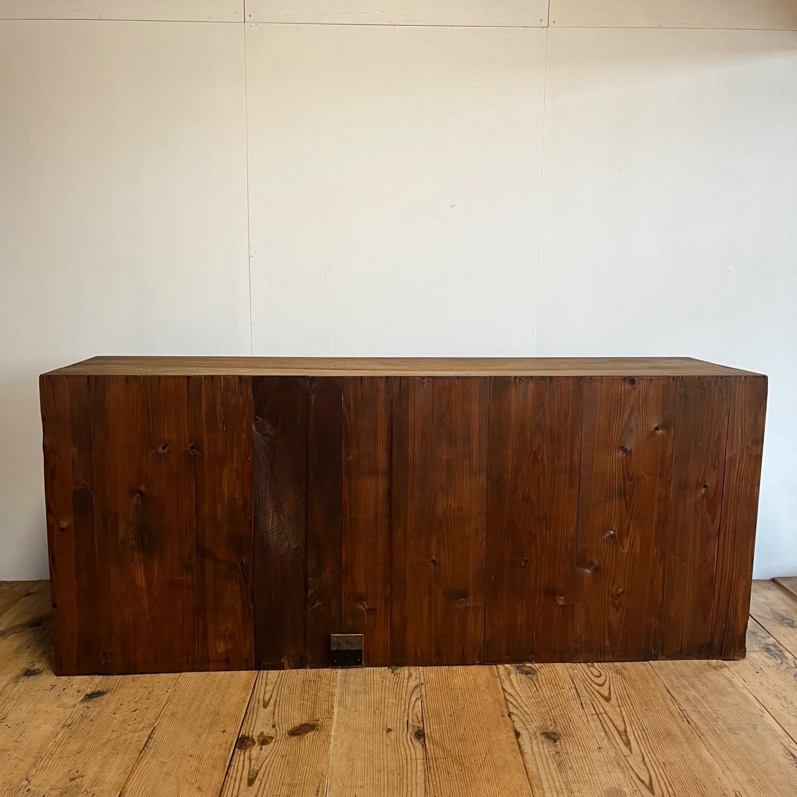 アンティーク 古家具 古道具 ガラス戸 ローボード 食器棚 水屋箪笥