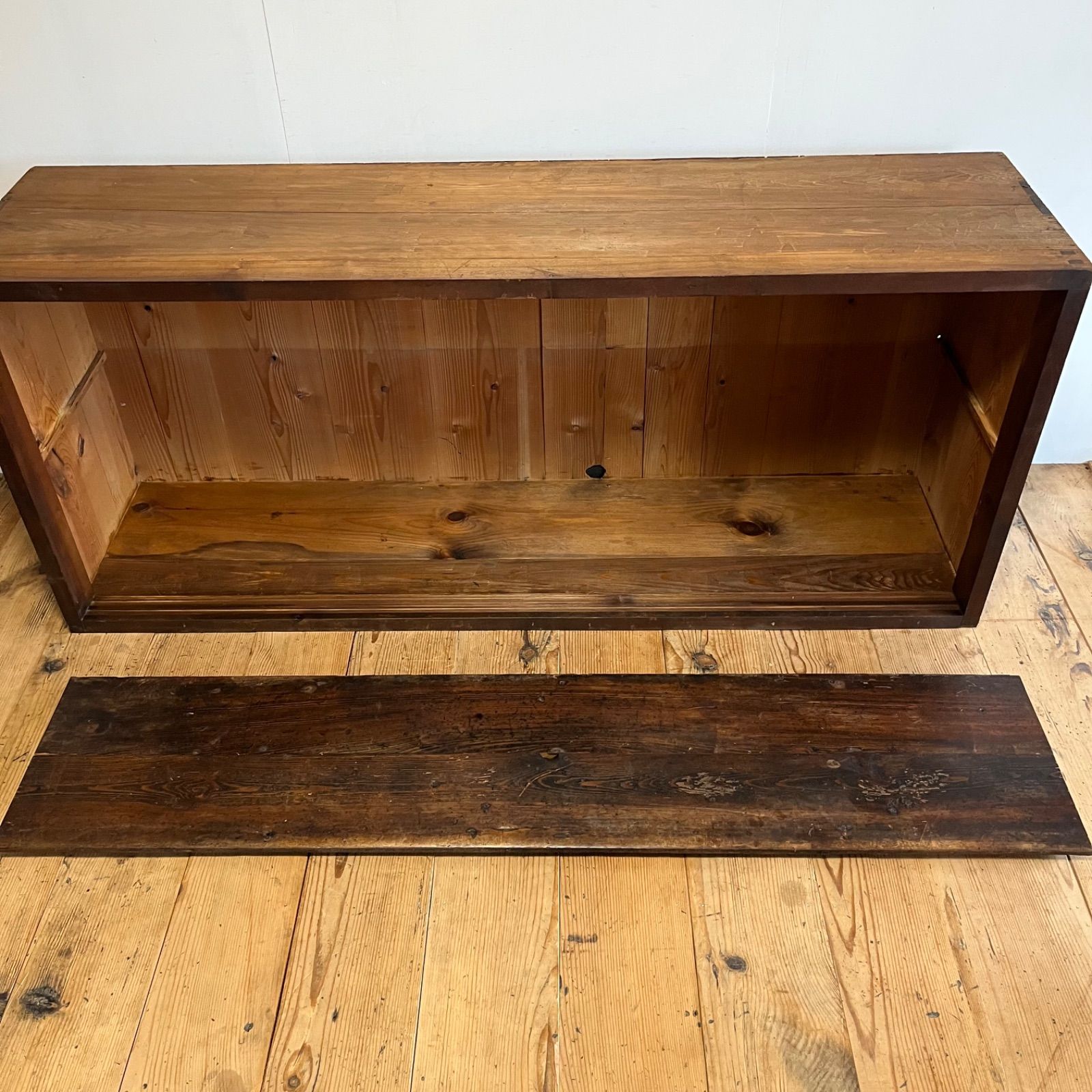 アンティーク 古家具 古道具 ガラス戸 ローボード 食器棚 水屋箪笥