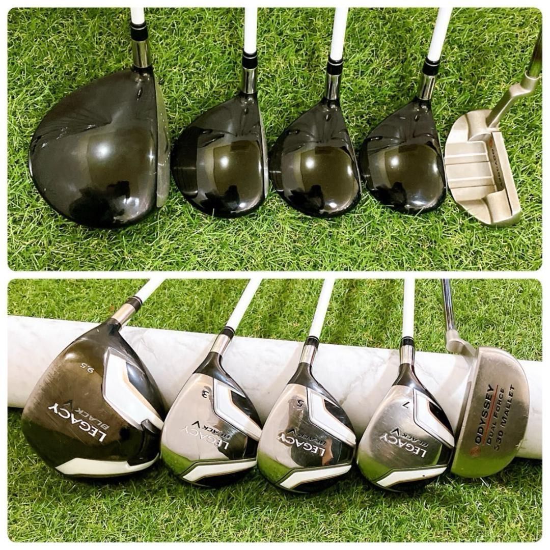 完璧フルセット キャロウェイ レガシー ブラック メンズゴルフセット