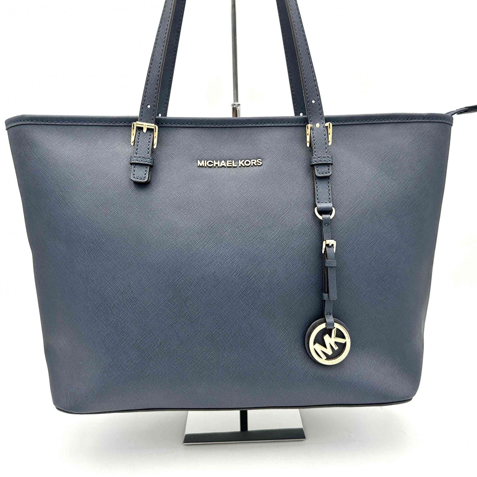 MICHAEL KORS トートバッグ チャーム A4収納 ネイビー 571T - メルカリ