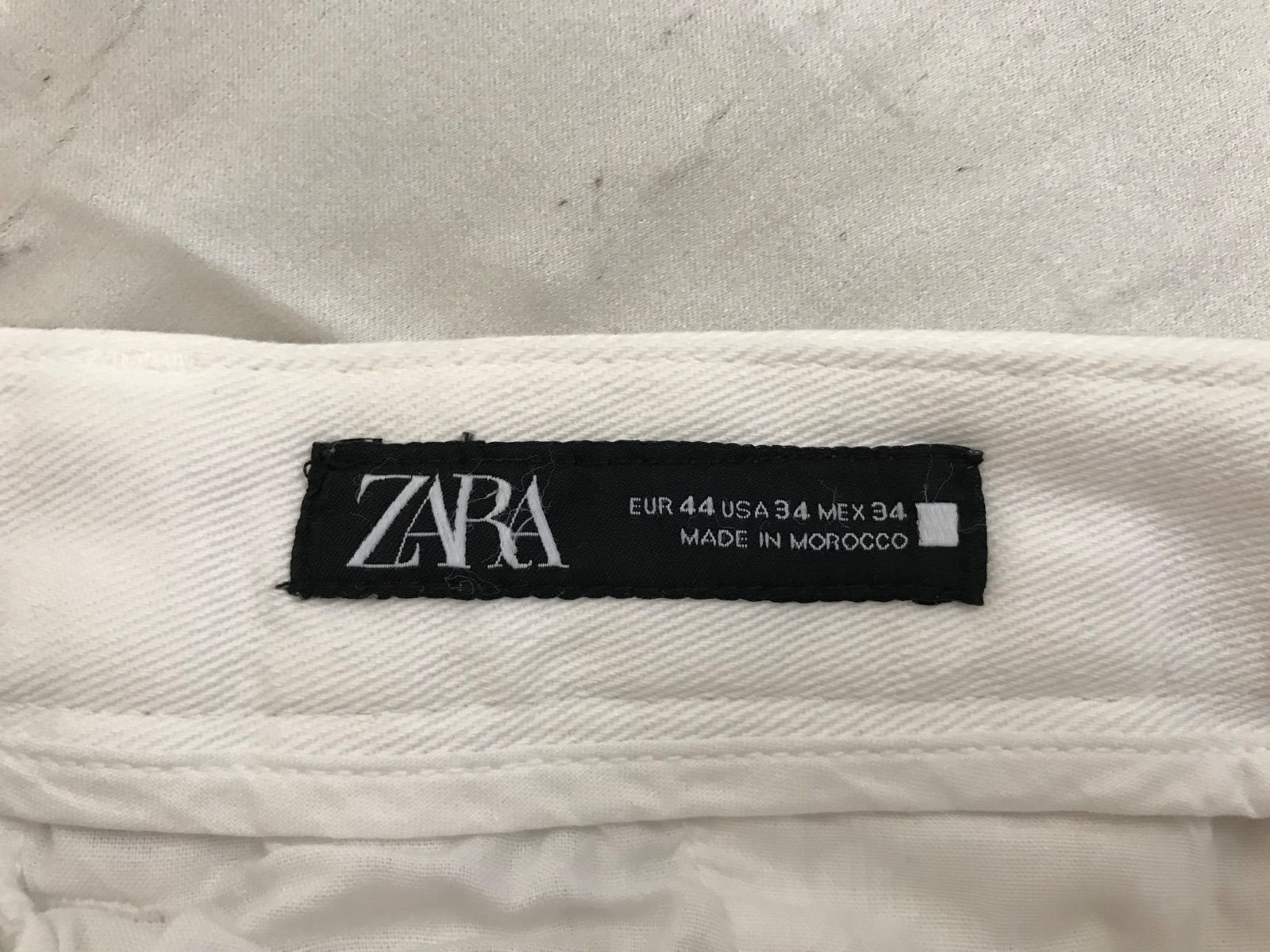 本物ザラZARAコットンチノワイドパンツメンズサーフアメカジミリタリー