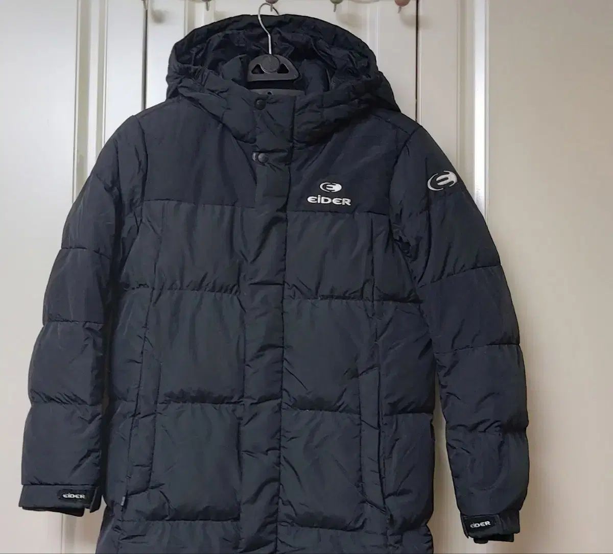 キッズ アイダー グースダウン ブラック ロング丈 ダウンジャケット 150