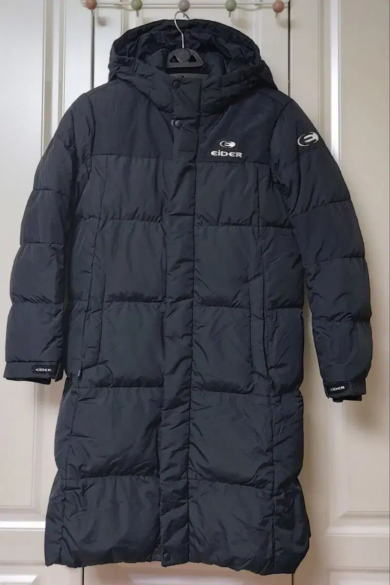 キッズ アイダー グースダウン ブラック ロング丈 ダウンジャケット 150