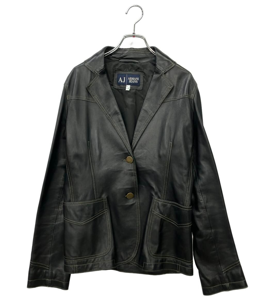 アルマーニジーンズ レザージャケット レディース SIZE 42 (M) ARMANI