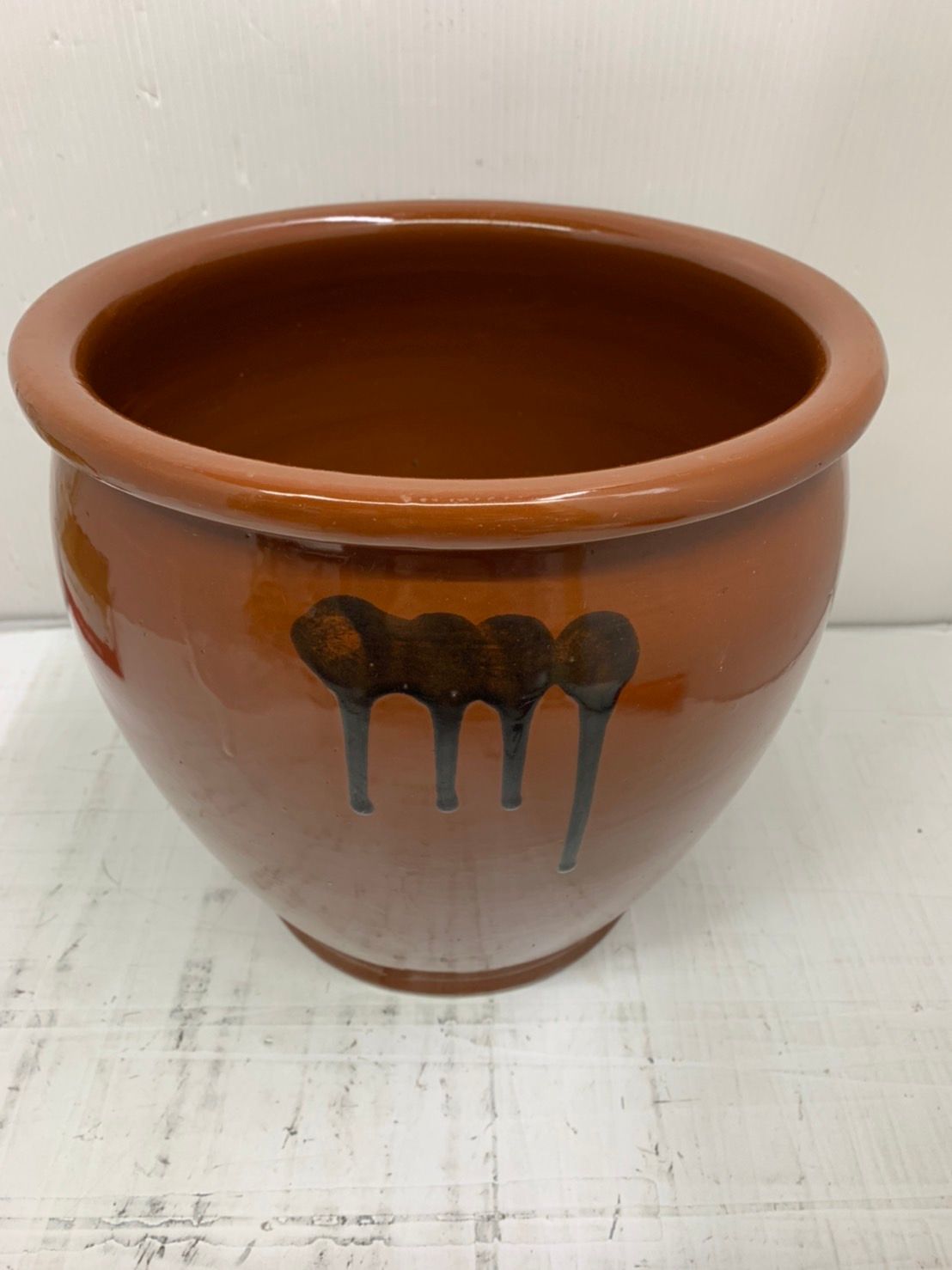 h9968 丸かめ 壺 つぼ 昭和レトロ 5.4L 漬物鉢 蓋無し 大型 - メルカリ