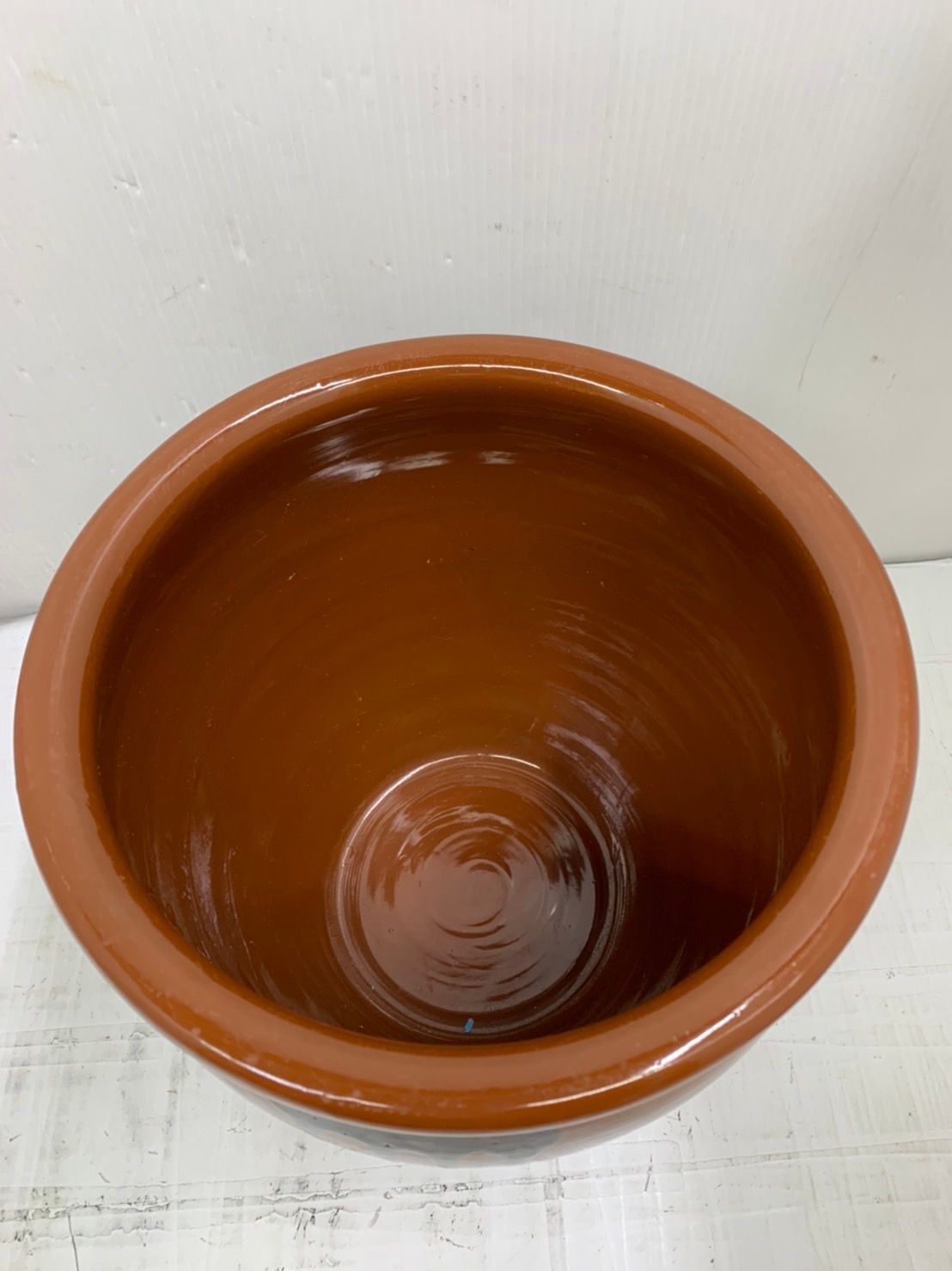 h9968 丸かめ 壺 つぼ 昭和レトロ 5.4L 漬物鉢 蓋無し 大型 - メルカリ