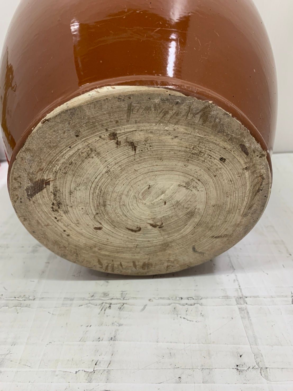 h9968 丸かめ 壺 つぼ 昭和レトロ 5.4L 漬物鉢 蓋無し 大型 - メルカリ