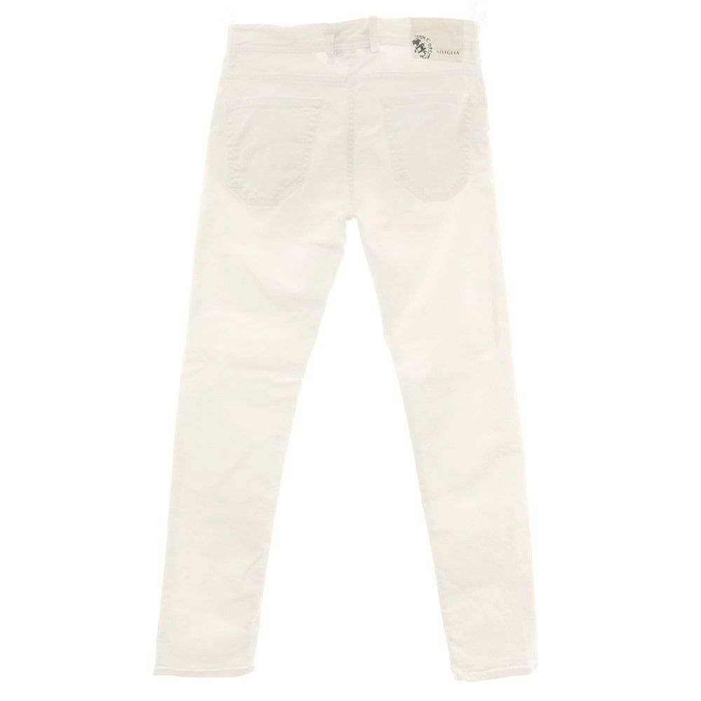 正規品　WHITE SIVIGLIA ホワイト シヴィリア チノパンツ メンズ 中古】シビリア SIVIGLIA Core ストレッチ コットン デニムパンツ