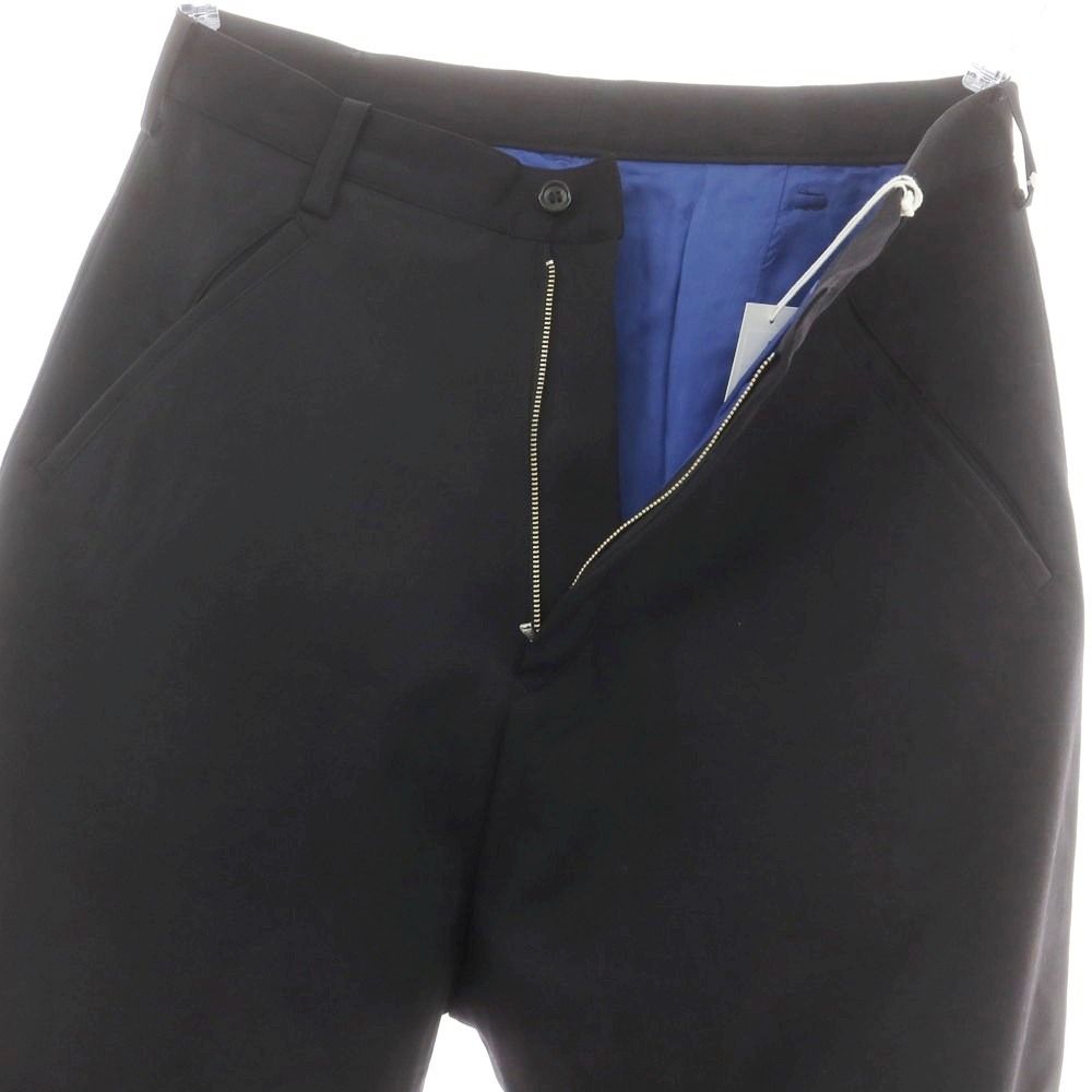 中古】サルバム sulvam ウール 裾スリット入り カジュアルスラックス