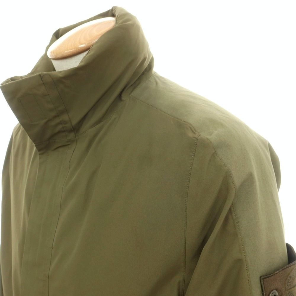 ストーンアイランド STONE ISLAND ポリエステル ダウンライナー付き ミリタリーコート オリーブグリーン サイズS メンズ