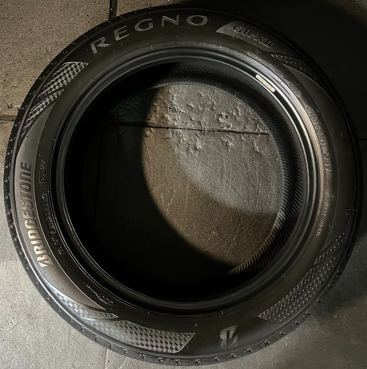  製 約9 6～9 8分山 ブリヂストン レグノ REGNO GR XⅡ 215 55 R 17 4本 h_828 17インチ サマータイヤ ノーマルタイヤ