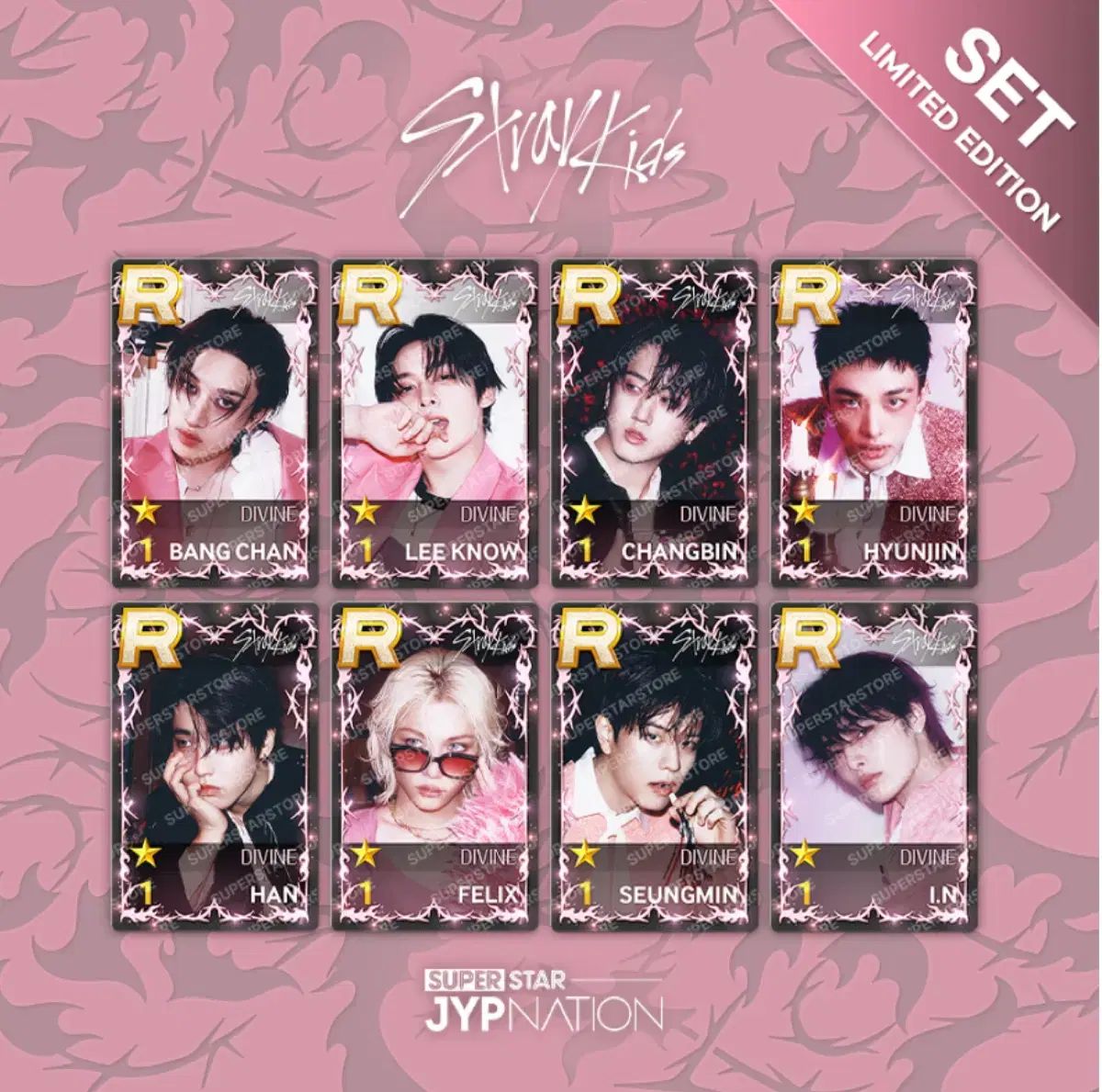 スキズ Stray Kids シュー 슈 SuperStar JYP 슈스제 PVC トレカ 포카 ot 8